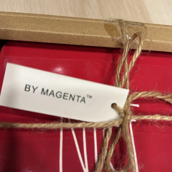 RAE DUNN LL Nice Naughty Cheese Plate Spreader Red - Picture 3 of 4